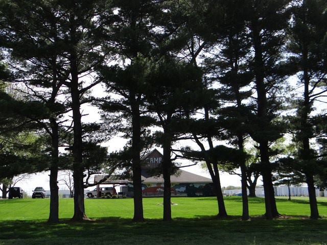 The grounds at Sleepybear Campground in Noblesville, IN